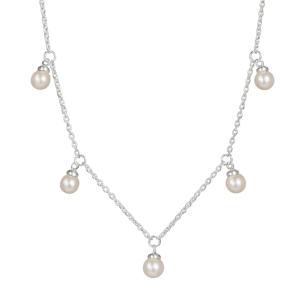 Drakenberg Sjölin Petite Pearl single full necklace PPL N22S501 S hos Jarl Sadin