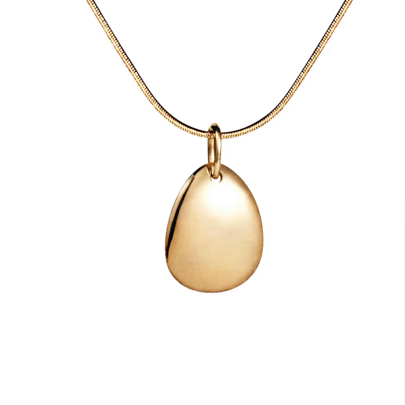 Efva Attling mini rose petal pendant yellow gold efva attling 11 101 02419 hos Jarl Sandin