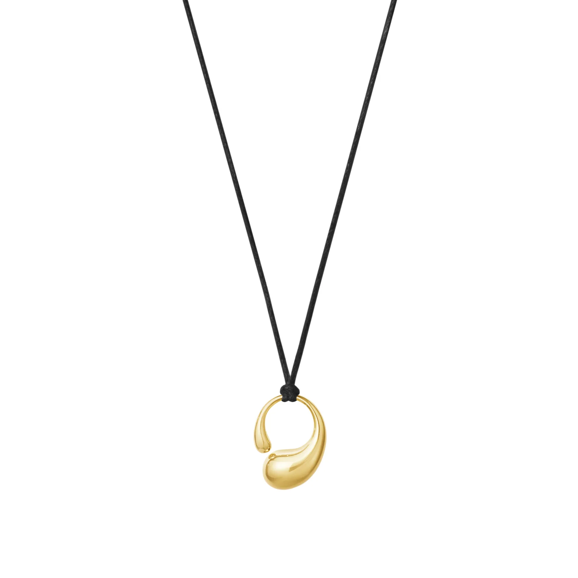 Georg Jensen 20001931 MERCY PENDANT 1636G YG SMALL ON CORD hos Jarl Sandin