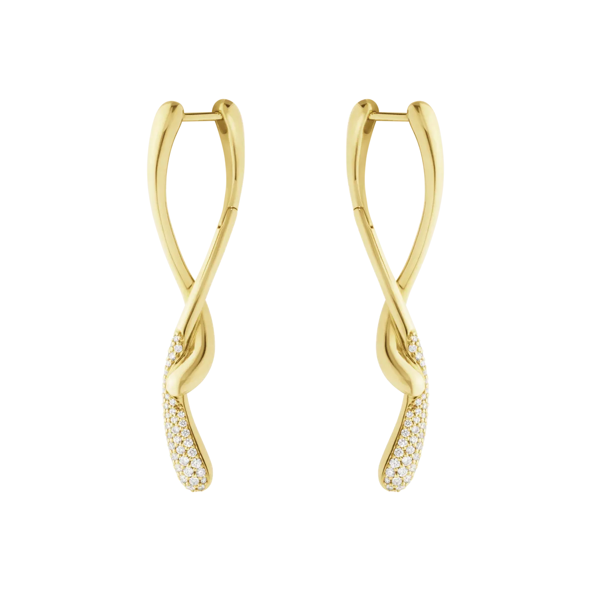 Georg Jensen 20001933 MERCY EARRING 1636F YG DIAMOND 0 37CT hos Jarl Sandin