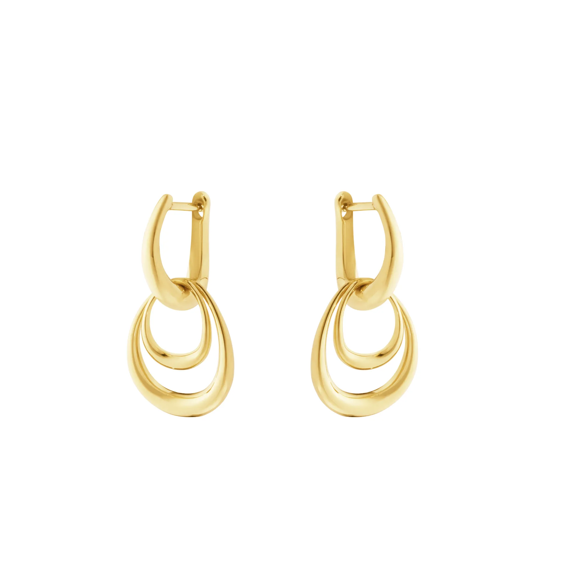 Georg Jensen 20001945 OFFSPIRING DOUBLE ELEMENT SMALL EARRING 1433D YG hos Jarl Sandin