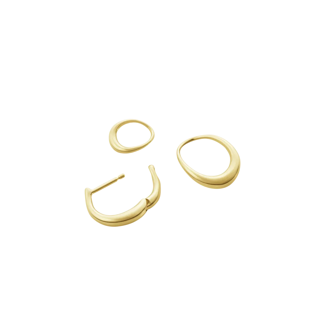 Georg Jensen 20001945 OFFSPRING DOUBLE ELEMENT EARRING 1433D YG SMALL 03 hos Jarl Sandin