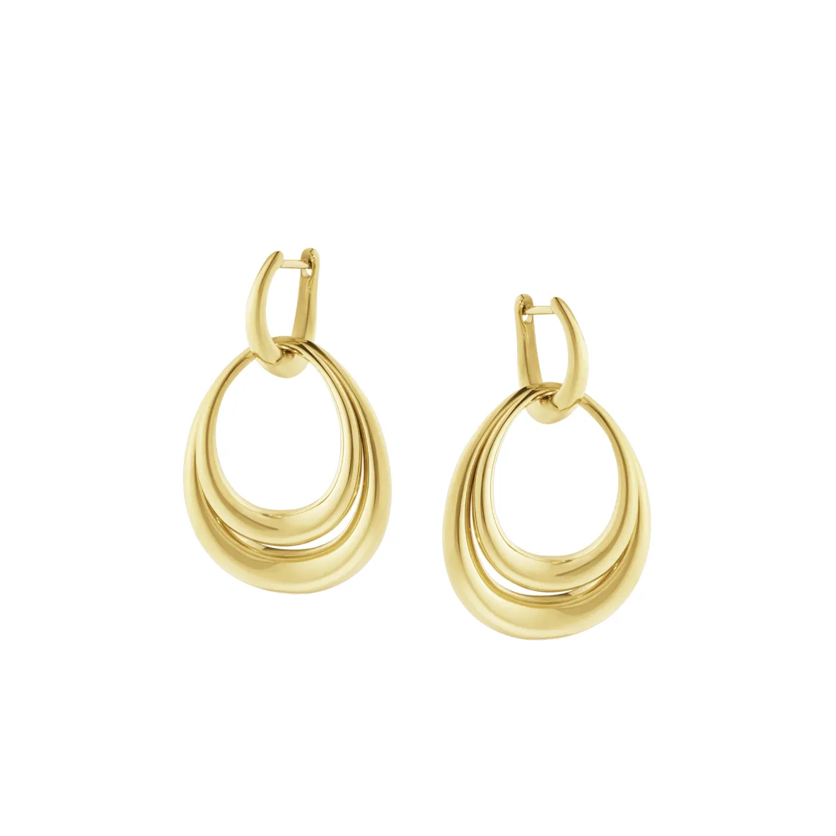 Georg Jensen 20001946 OFFSPIRING DOUBLE ELEMENT EARRING 1433D YG hos Jarl Sandin