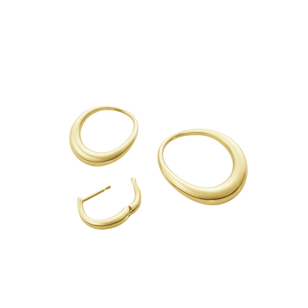 Georg Jensen 20001946 OFFSPRING DOUBLE ELEMENT EARRING 1433E YG  04 hos Jarl Sandin