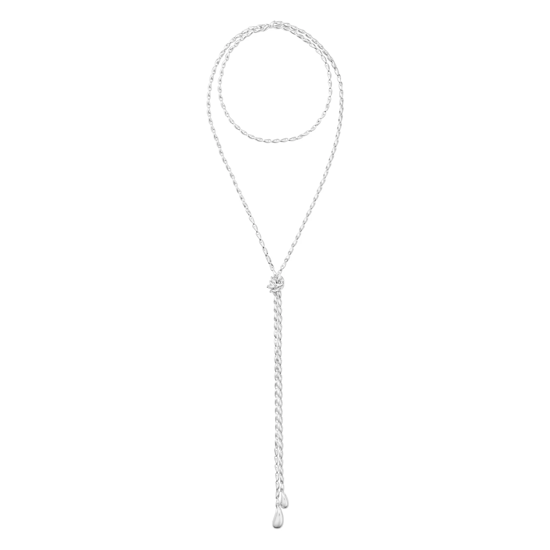 Georg Jensen 20001947 REFLECT LARIAT NECKLACE 652H SILVER 126CM 02 hos Jarl Sandin