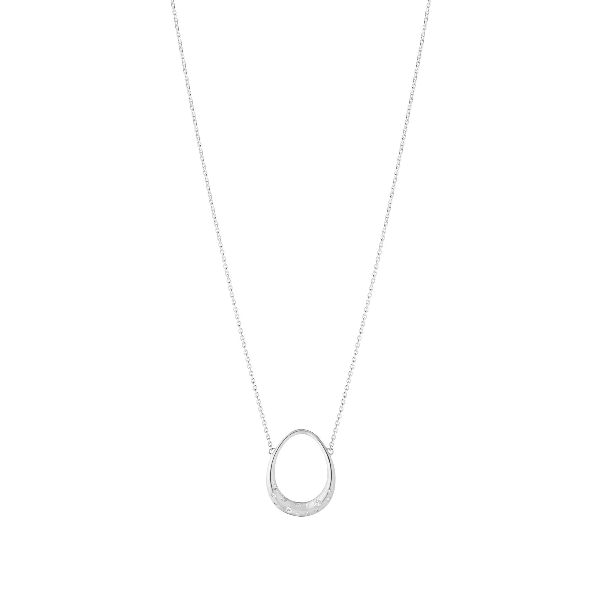 Georg Jensen 20001960 OFFSPIRING PENDANT 433D SILVER RH DIAMOND 0 04CT SMALL hos Jarl Sandin