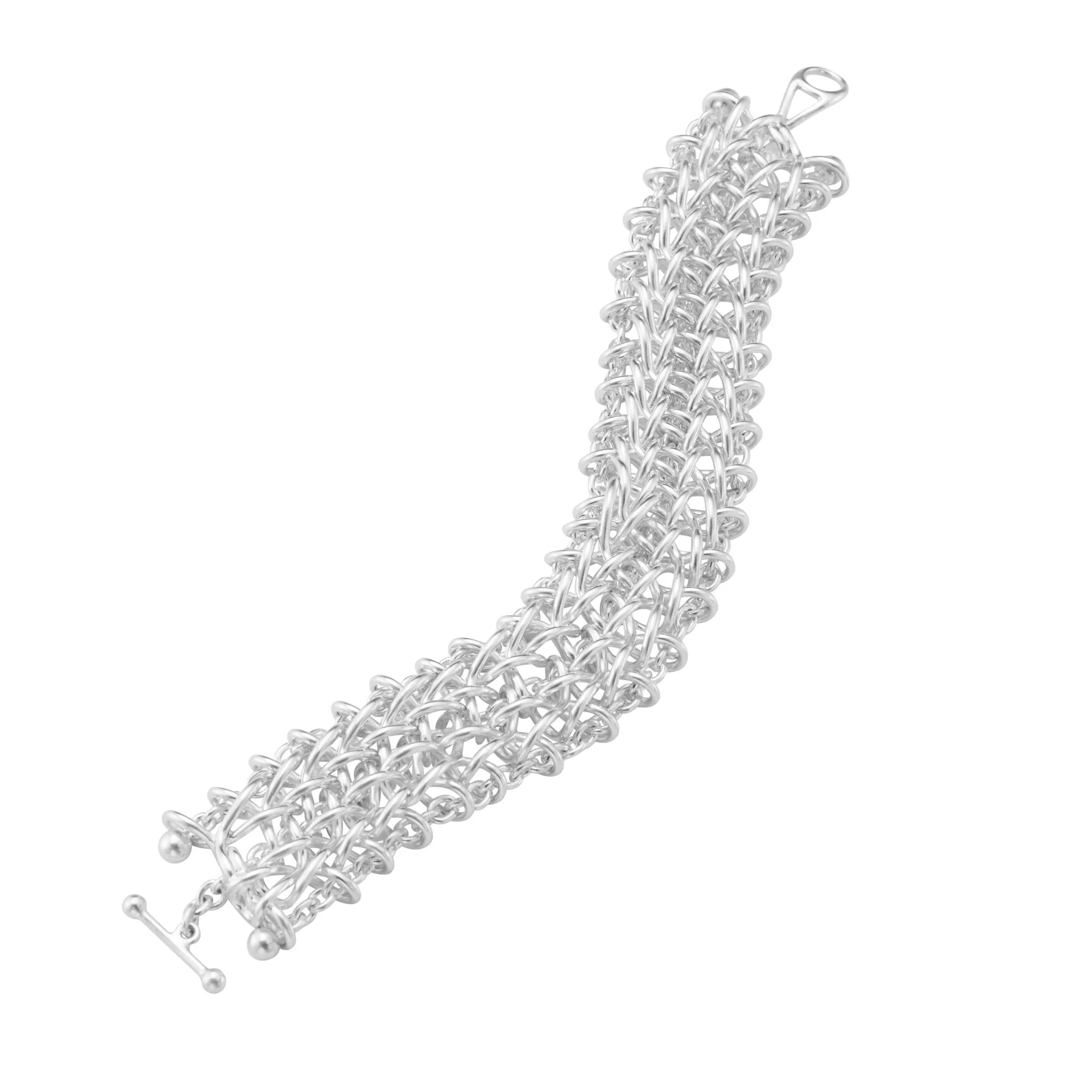 Georg Jensen 20002035 WEFT BRACELET 663D SILVER TRIPLE LINK 02 hos Jarl Sandin