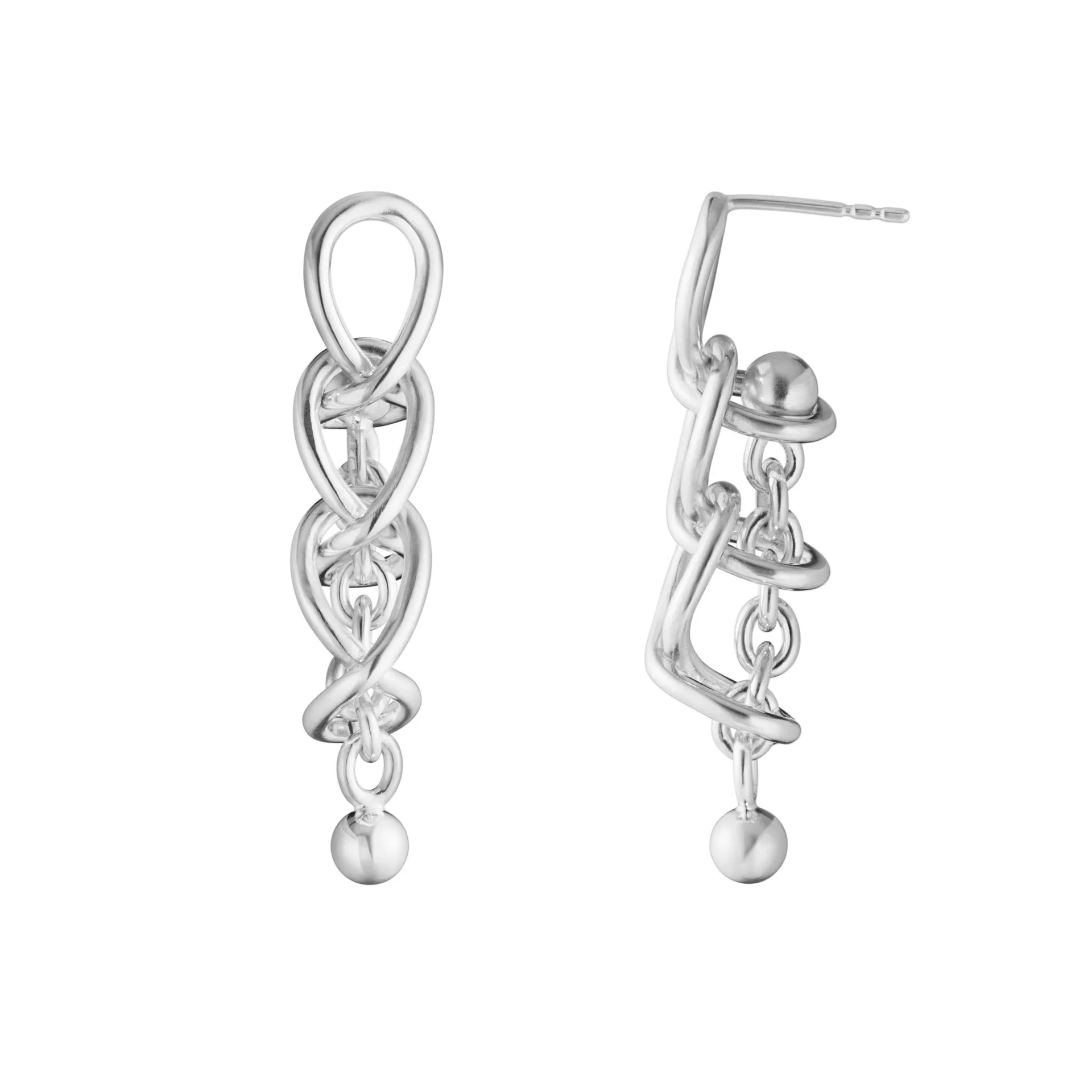 Georg Jensen 20002036 WEFT EARRING 663A SILVER 3 LINKS 02 hos Jarl Sandin