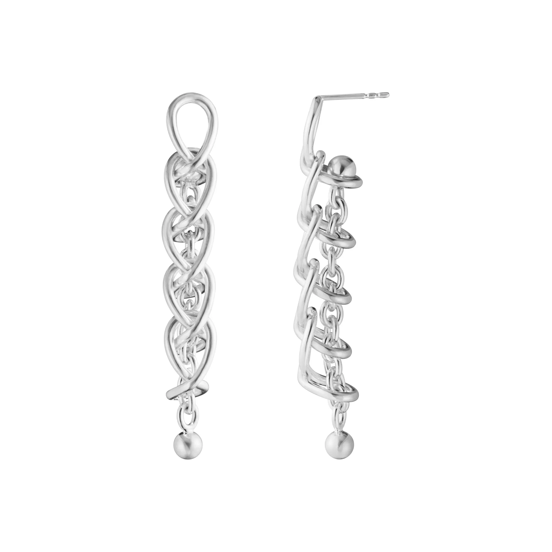 Georg Jensen 20002038 WEFT EARRING 663C SILVER 5 LINKS 02 hos Jarl Sandin