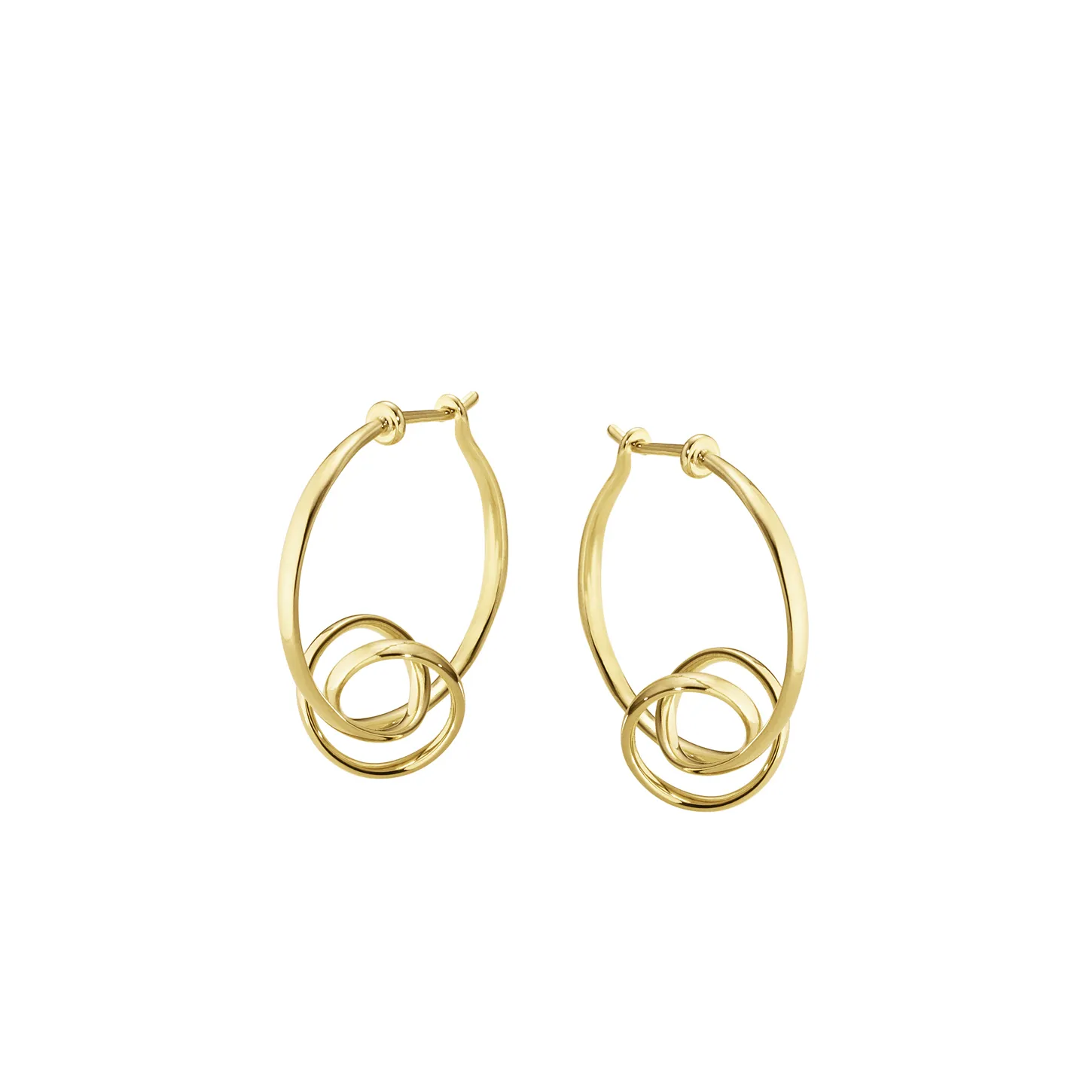 Georg Jensen 3518355 FORGET ME KNOT EARHOOP YG hos Jarl Sandin