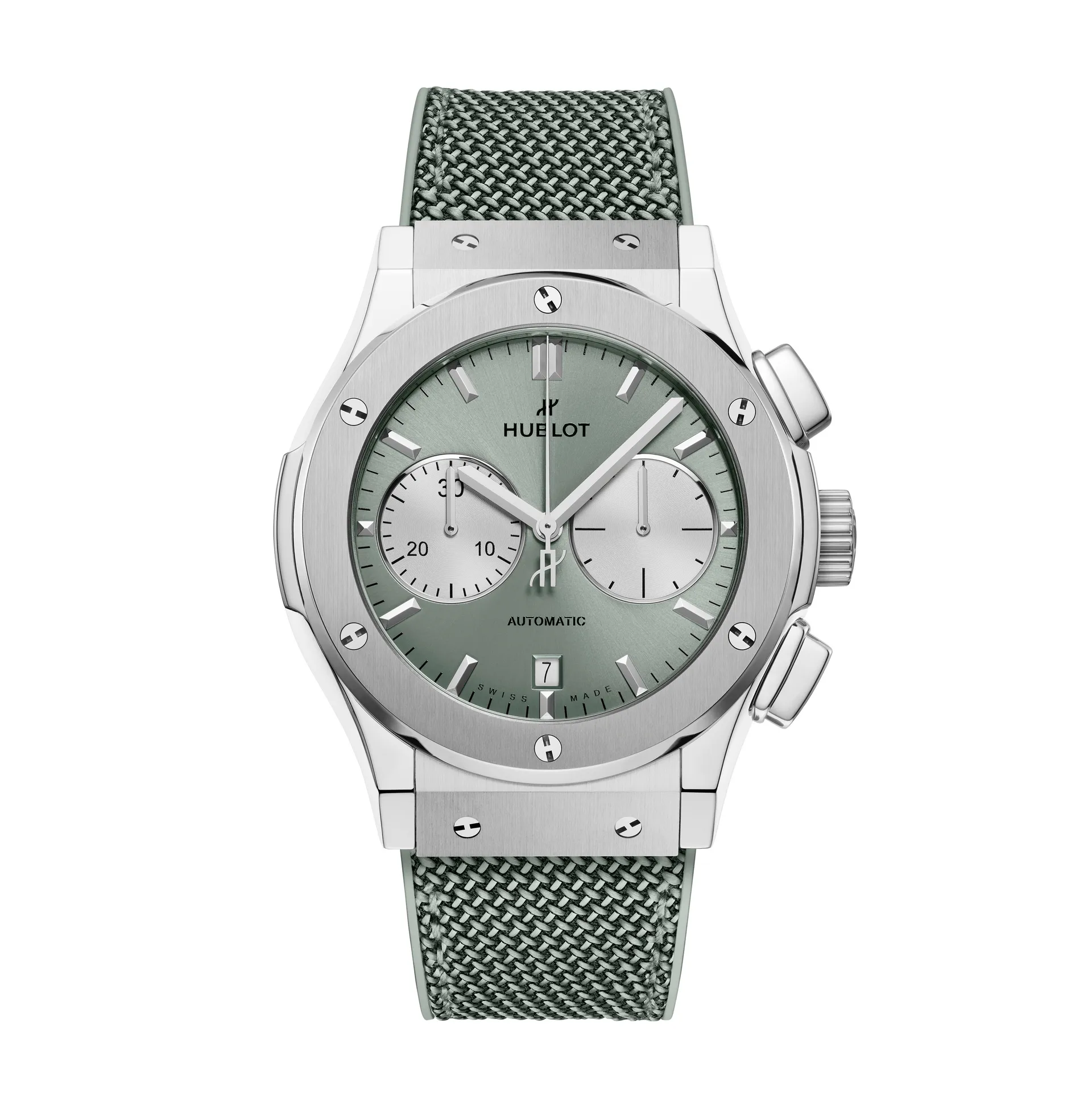 Classic Fusion Chronograph Titanium Sage Green 45MM 521NX891GNR hos Jarl Sandin hos Jarl Sandin