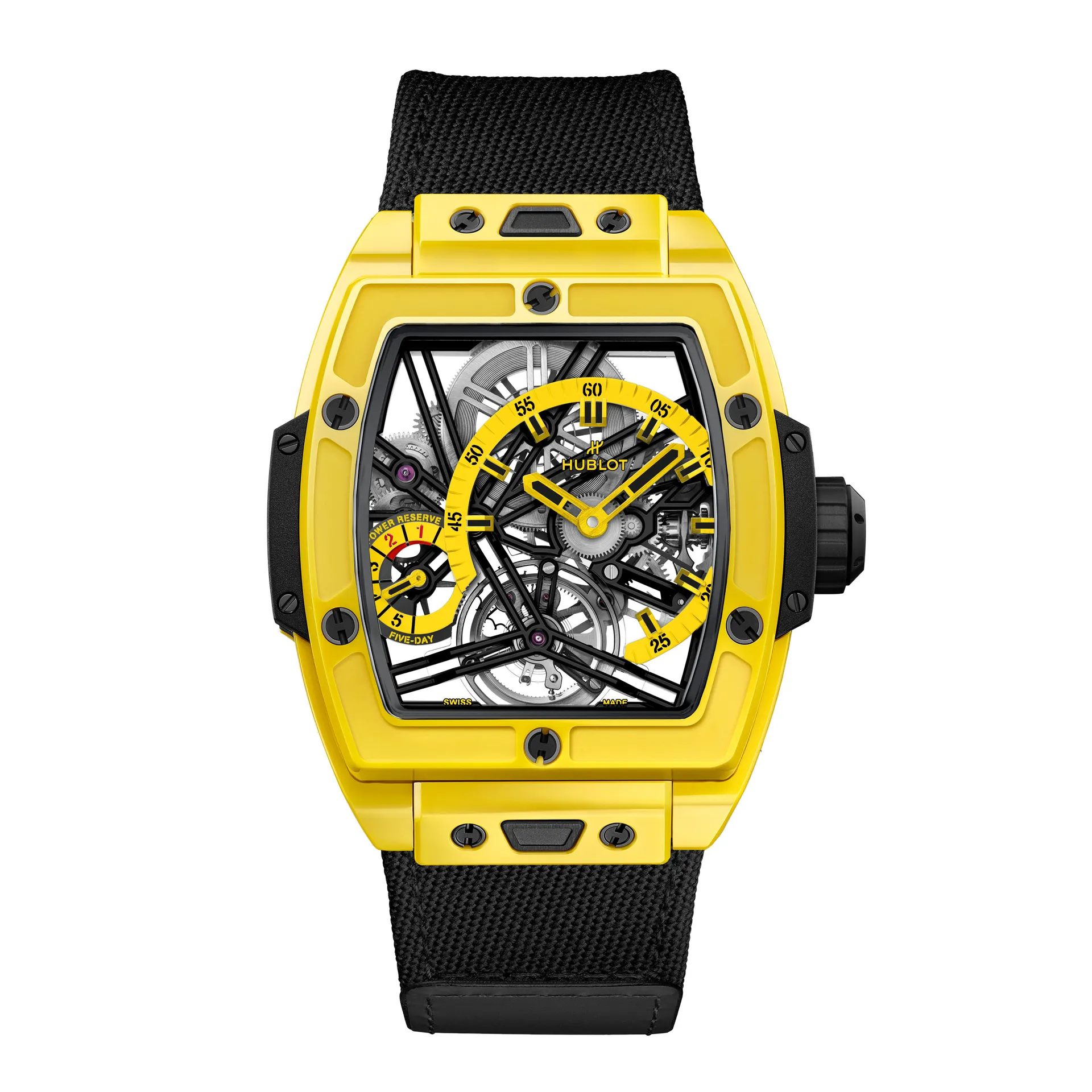 Spirit of Big Bang Tourbillon 5 Day Power Reserve Yellow Magic 42MM 645CY4723NR hos Jarl Sandin hos Jarl Sandin