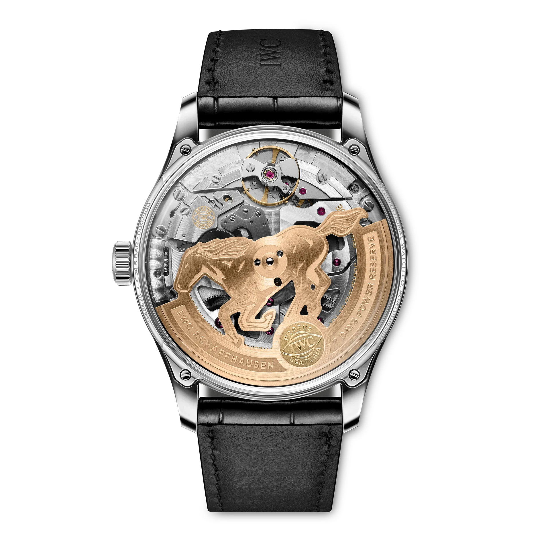 IWC Schaffhausen Portugeiser Watch IW501709 IW501709 black Back