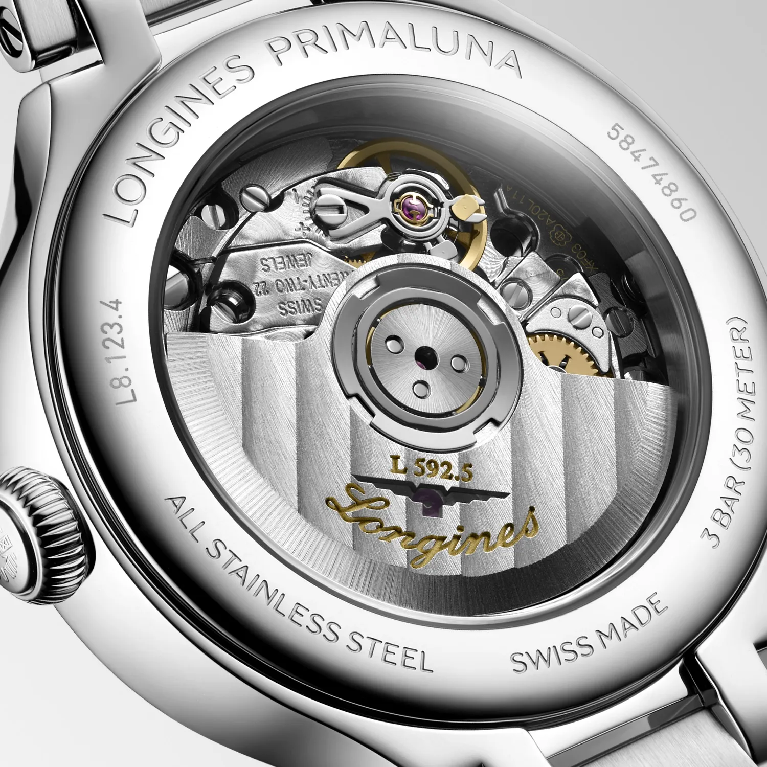 Longines PrimaLuna L8.123.4.07.6 DRback hos Jarl Sandin