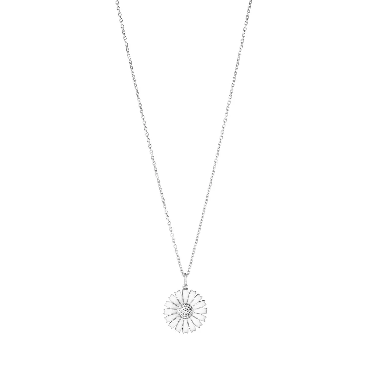 Georg_Jensen_20001534_DAISY_PENDANT_2024_SILVER_RH_WHITE_ENAMEL_18MM-kopiera
