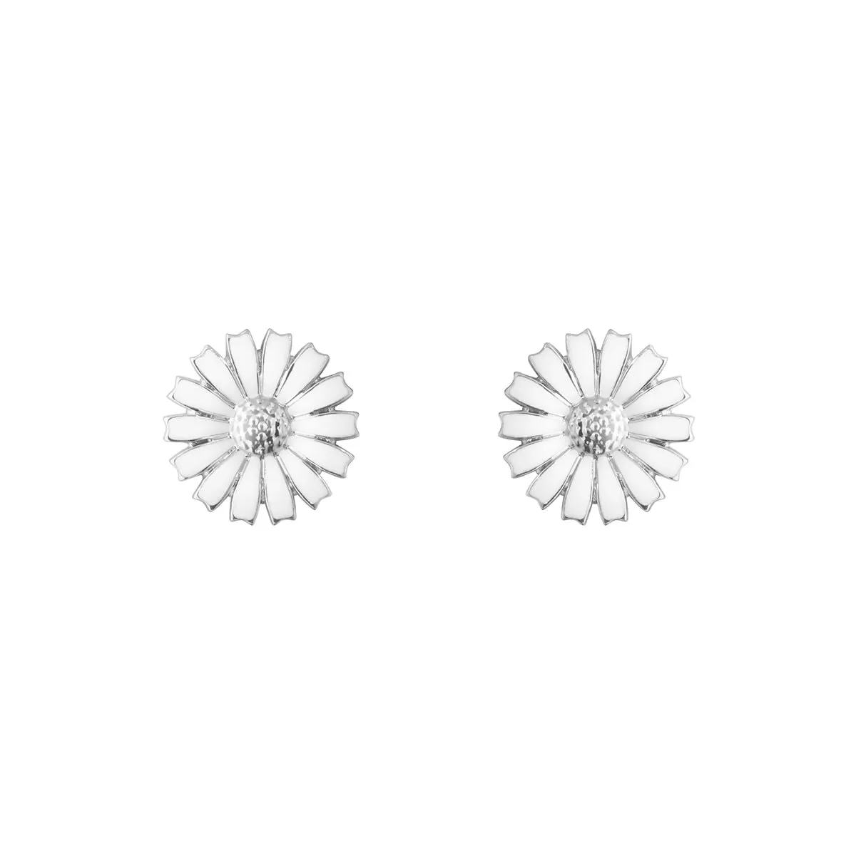 Georg_Jensen_20001540_DAISY_EARSTUD_SILVER_RH_WHITE_ENAMEL_11MM-kopiera