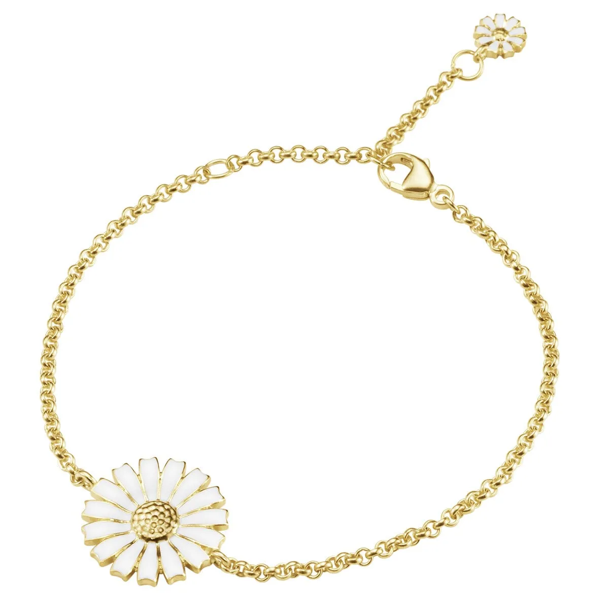 Georg_Jensen_20001669_DAISY_BRACELET_SILVER_GP_WHITE_ENAMEL_15MM_18-5CM_kopiera_hos_Jarl_Sandin