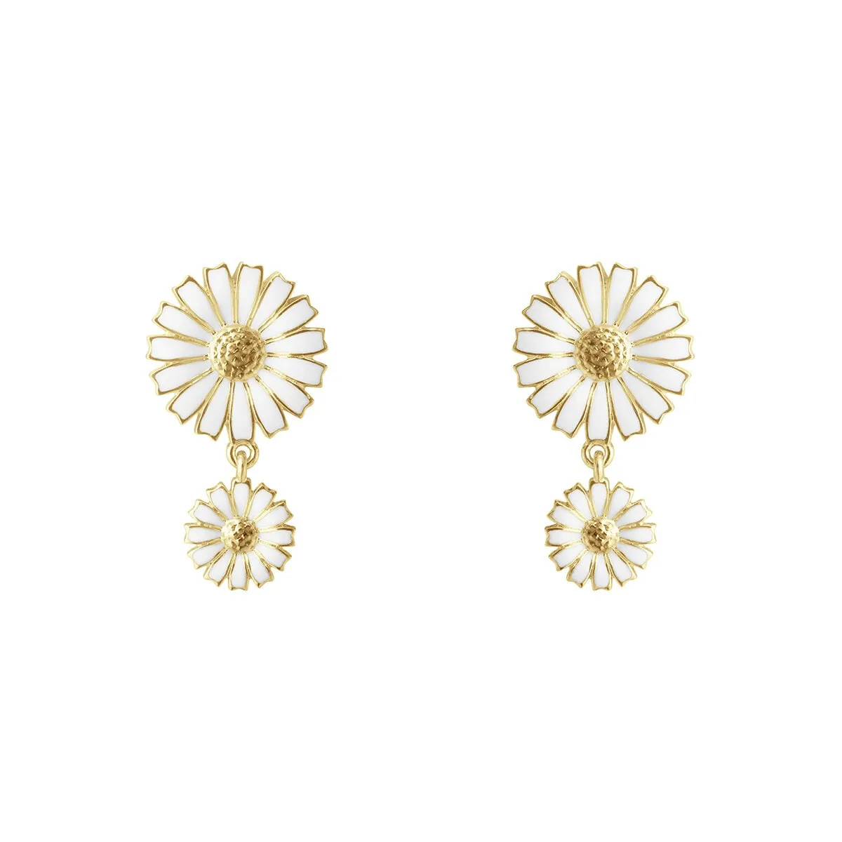 Georg_Jensen_20001670_DAISY_DOUBLE_EARRING_SILVER_GP_WHITE_ENAMEL_13MM_8MM_kopiera_hos_Jarl_Sandin