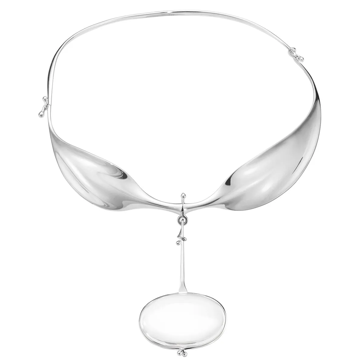 Georg_Jensen_20001641_VIVIANNA_NECKRING_242A_SILVER_ROCK_CRYSTAL_kopiera_hos_Jarl_Sandin