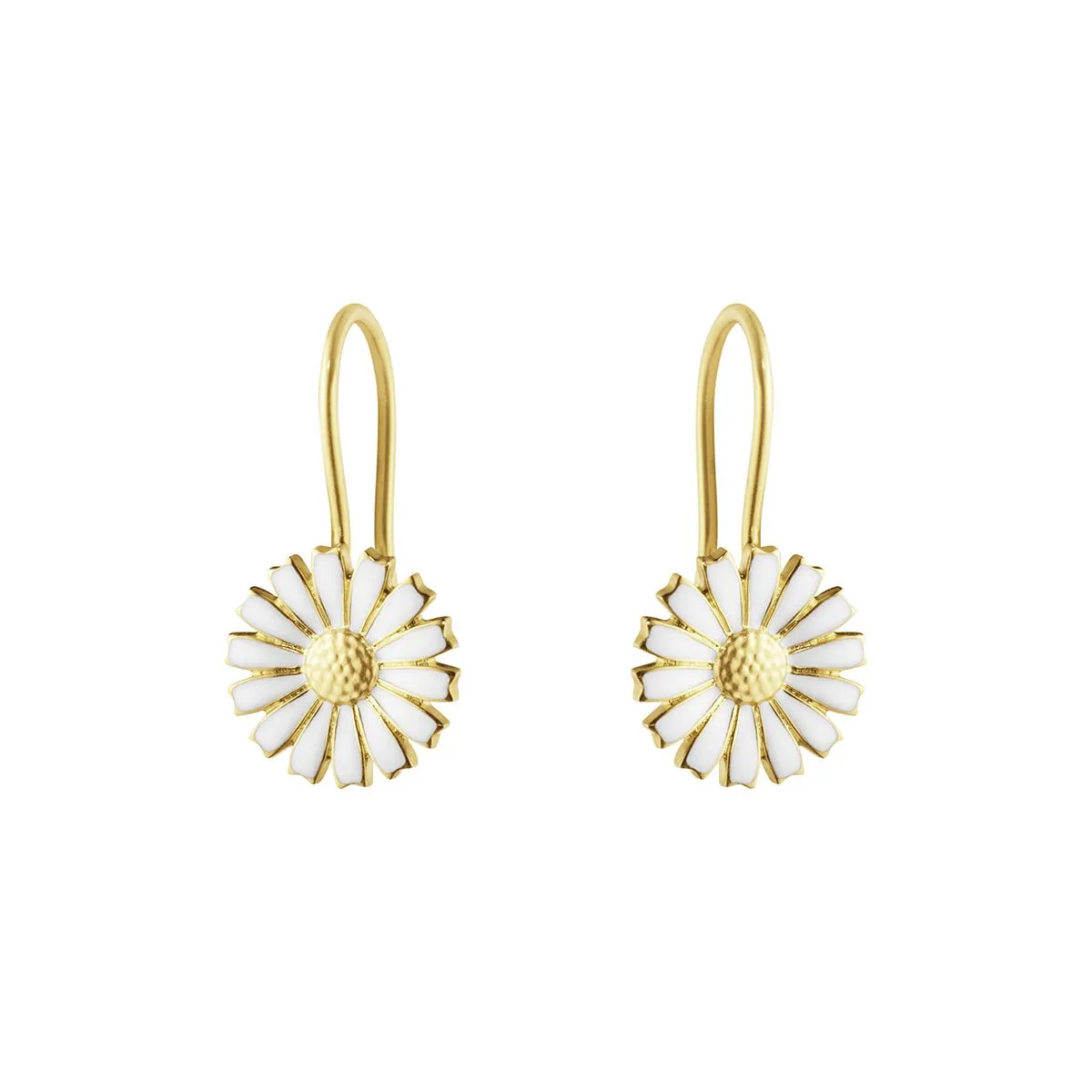 Georg_Jensen_20001723_DAISY_EARHOOKS_2025_SILVER_GP_WHITE_ENAMEL_11MM_(1)_kopiera_hos_Jarl_Sandin