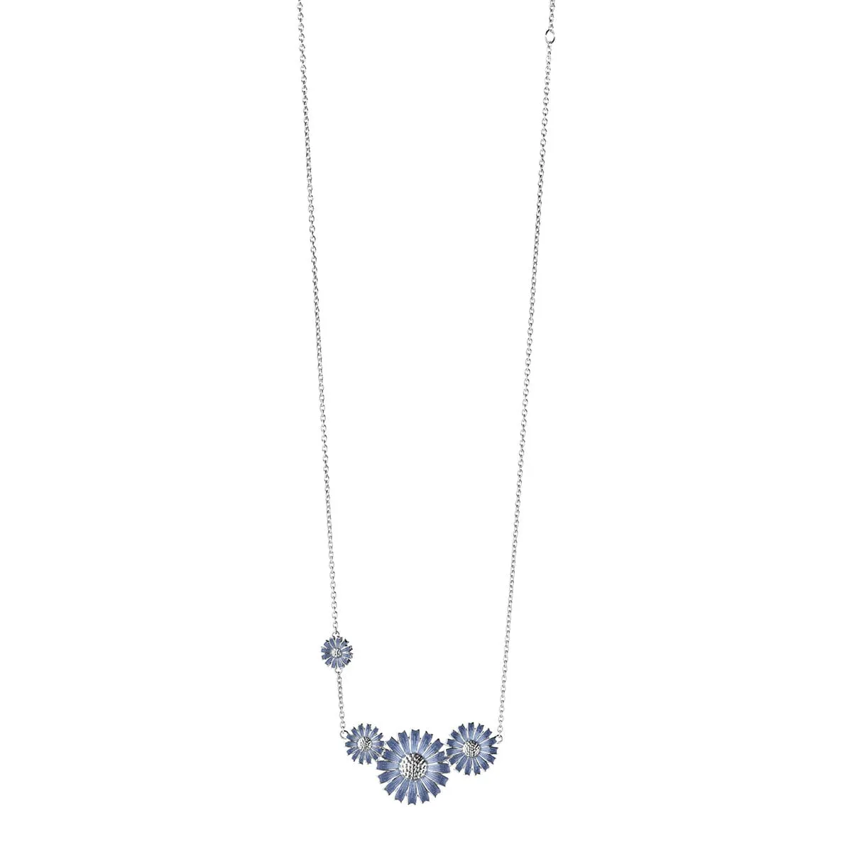 Georg_Jensen_20001739_DAISY_4_FLOWER_NECKLACE_SILVER_RH_BLUE_ENAMEL_(1)_kopiera_hos_Jarl_Sandin