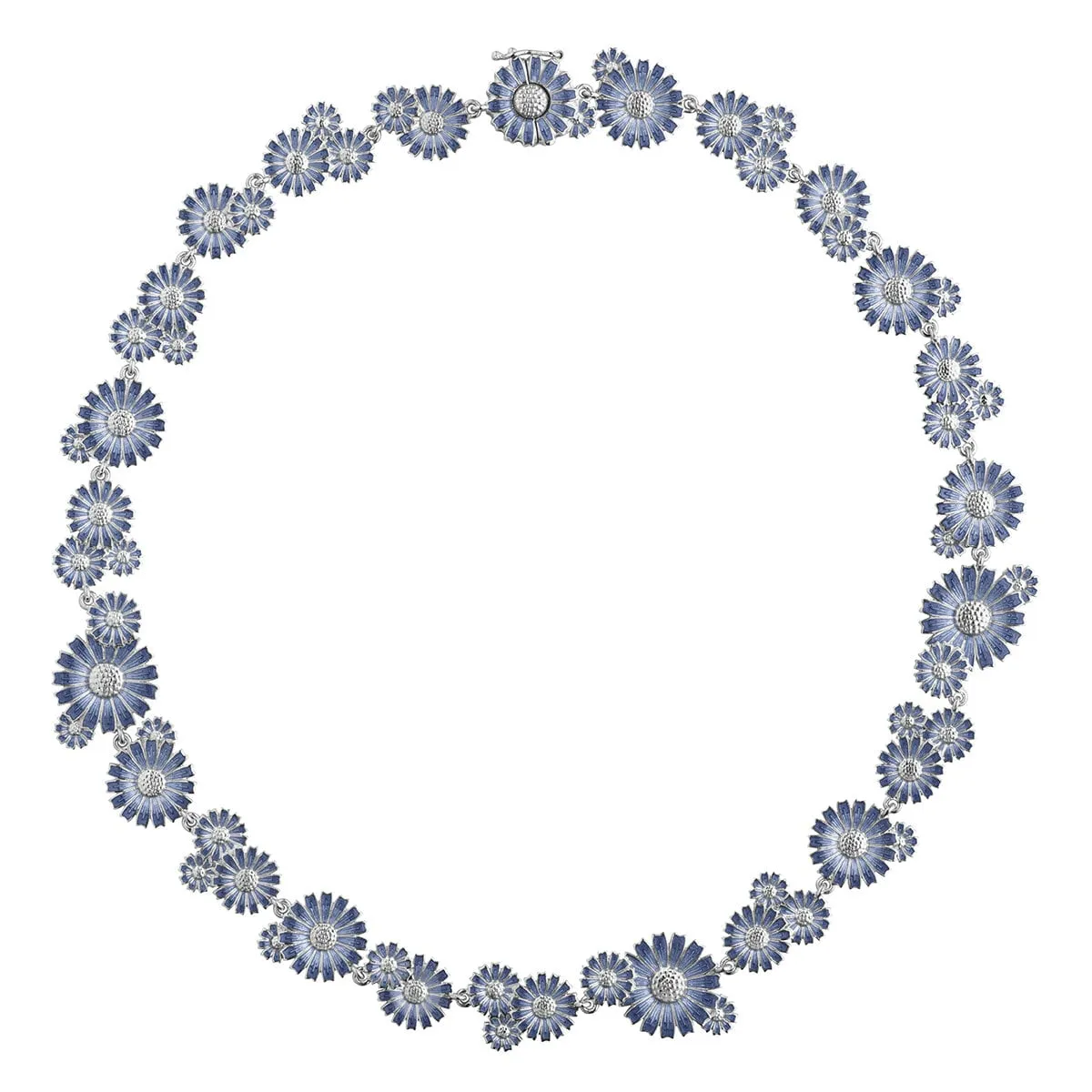 Georg_Jensen_20001743_DAISY_LAYERED_NECKLACE_SILVER_RH_BLUE_ENAMEL_(1)_kopiera_hos_Jarl_Sandin