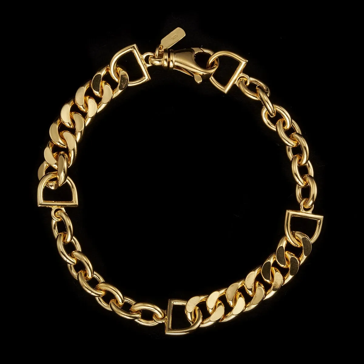 Maria_Nilsdotter_Chaos_Bracelet_Gold_QC-21-BRC-00_Plated_Silver_hos_Jarl_Sandin