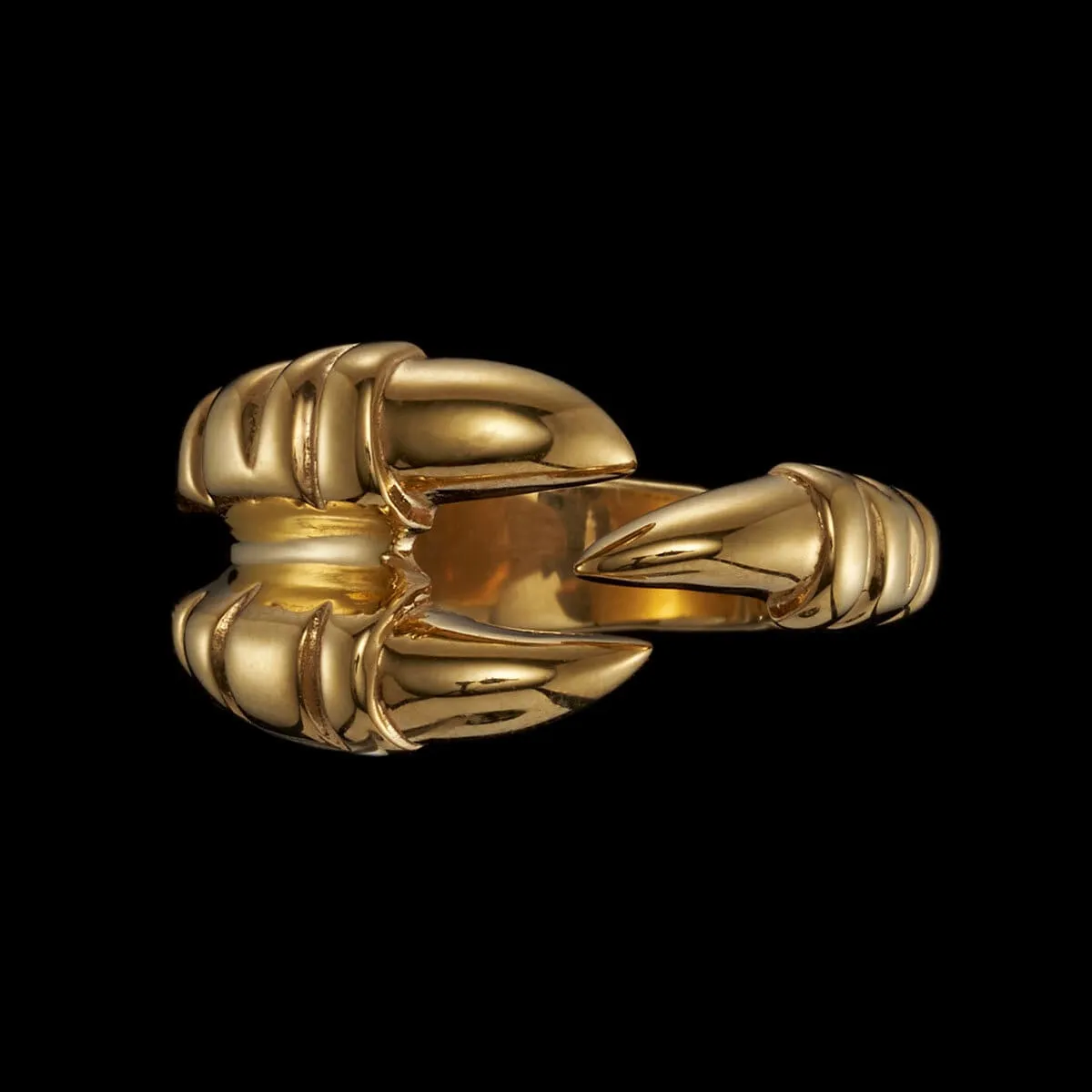 Maria_Nilsdotter_Claw_Ring_Gold-DC-04-RIC-00_Plated_Silver_hos_Jarl_Sandin