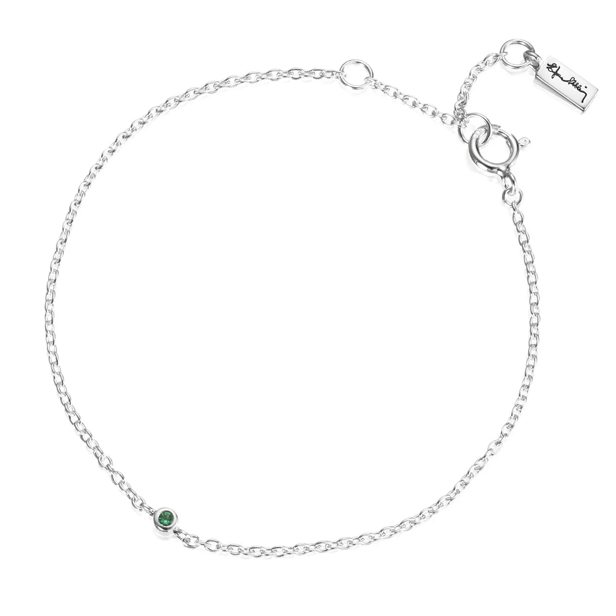 Efva_Attling_Micro_Blink_Bracelet_-_Green_Emerald_10-100-01893(2)_hos_Jarl_Sandin