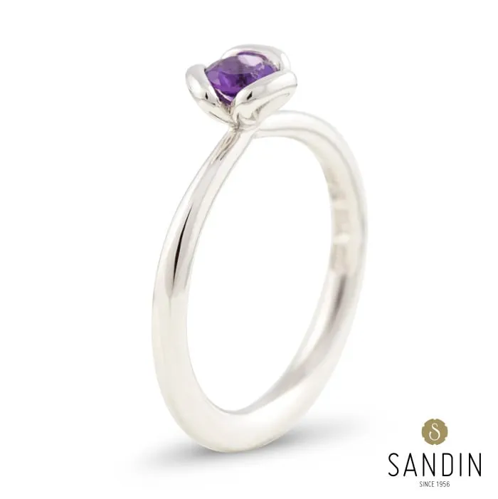 Sandin-1956-Blossom-Ring-Small-i-VG-med-ametist-hos-Jarl-Sandin_3742