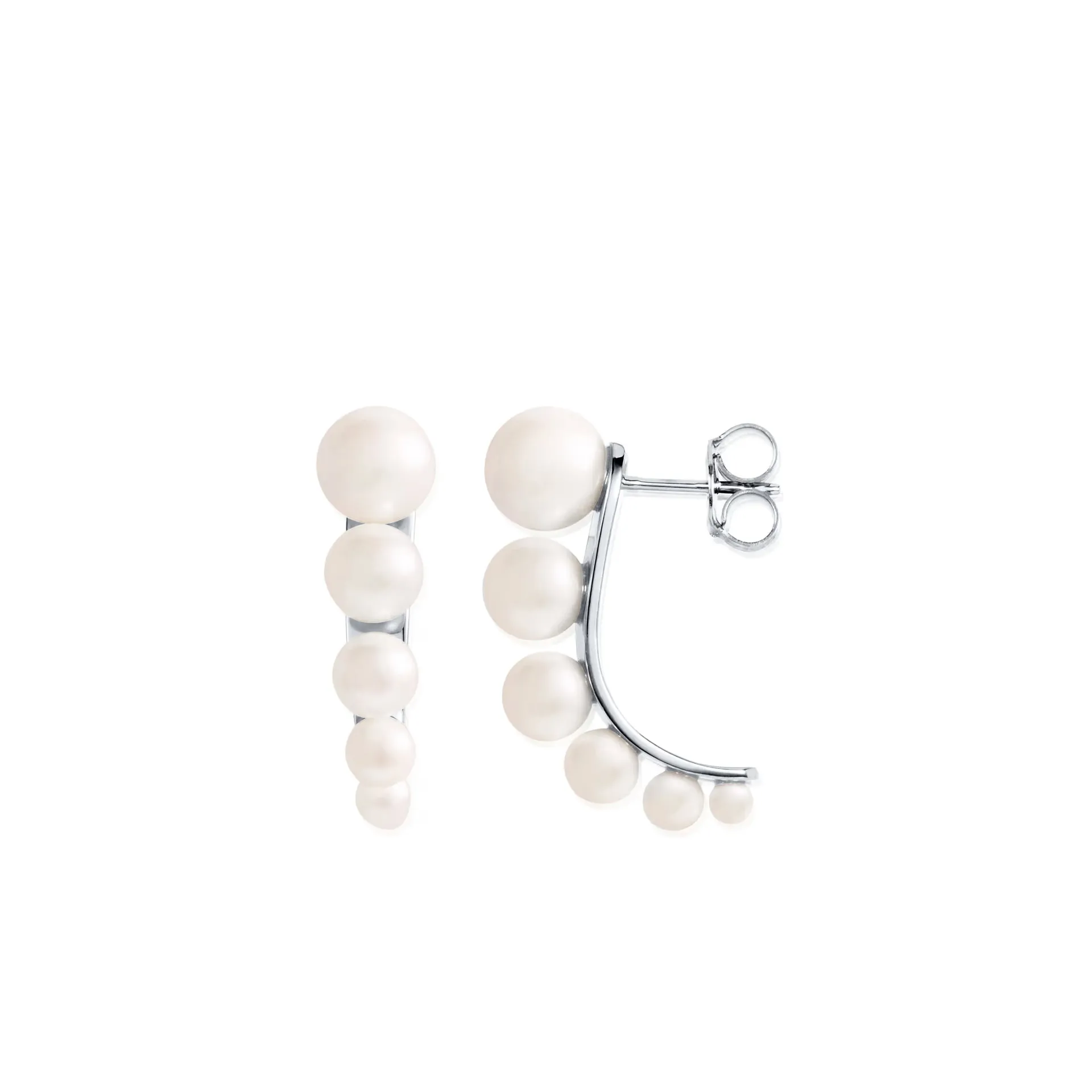 Efva Attling strings of pearls hoops silver efva attling 12 100 02400 3 hos Jarl Sandin
