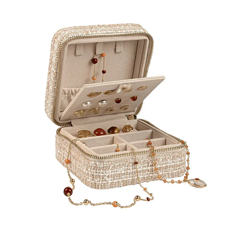 jewellery box square beige tweed 7 718027 v3