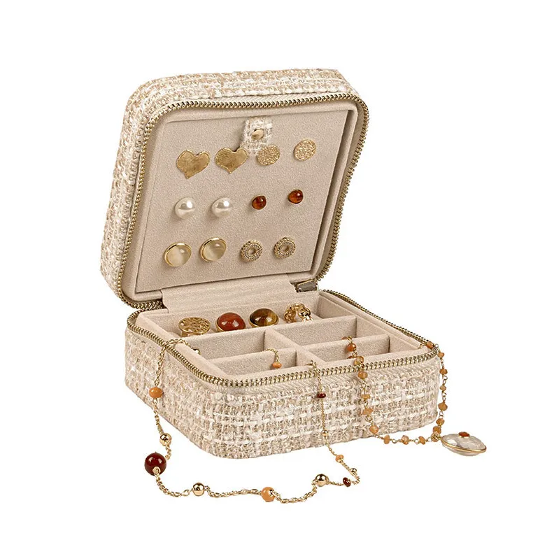 jewellery box square beige tweed 7 718027 v4